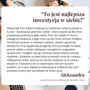 Budowanie pewności siebie